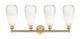 Edison Four Light Bath Vanity (616-4W-BB-G480-6OP)