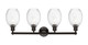 Edison Four Light Bath Vanity (616-4W-OB-G459-6CL)