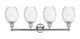 Edison Four Light Bath Vanity (616-4W-PC-G459-6CL)