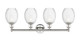 Edison Four Light Bath Vanity (616-4W-PN-G459-6CL)