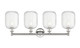 Edison Four Light Bath Vanity (616-4W-PN-G460-7CL)