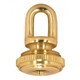 Satco - 90-2295 - 1/8 Ip Screw Collar Loop With Ring - Polished / Lacquered