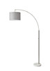 Adesso Home - 4249-22 - Floor Lamp - Bowery - Brushed Steel