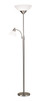 Adesso Home - 7202-22 - Two Light Torchiere - Piedmont - Brushed Steel
