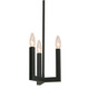 AFX Lighting - GRCP07CBBK - Three Light Pendant - Grace - Black