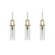AFX Lighting - HOUP04MBLBLNR3 - Three Light Linear Pendant - Houston - Light Antique Brass
