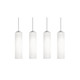 AFX Lighting - LEOP0412MBSNLNR4 - Four Light Linear Pendant - Leo - Satin Nickel