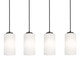 AFX Lighting - LEOP04MBBKLNR4 - Four Light Linear Pendant - Leo - Black AFX Lighting - LEOP04MBBKLNR4 - Four Light Linear Pendant - Leo - Black