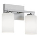 AFX Lighting - LEOV1309MBSN - Two Light Vanity - Leo - Satin Nickel