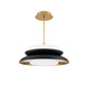 W.A.C. Lighting - PD406624-TWA-BK/GO - LED Pendant - Capulet - Black/Gold