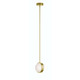 AFX Lighting - VRNP09LAJUDLB - LED Pendant - Verona - Light Antique Brass