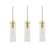 AFX Lighting - VSAP05MBLBLNR3 - Three Light Linear Pendant - Vista - Satin Nickel