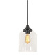 AFX Lighting - WMMP08MBBK - One Light Pendant - William - Black