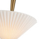 manufacturer_finish:Brushed Gold/Folded White|manufacturer_glass:White Acrylic DiffuserLinen Shade