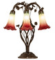 Seafoam/Cranberry Six Light Table Lamp (255799) Seafoam/Cranberry Six Light Table Lamp (255799)