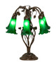 Meyda Tiffany - 255806 - Six Light Table Lamp - Green - Mahogany Bronze