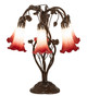 Meyda Tiffany - 255809 - Six Light Table Lamp - Red/White - Mahogany Bronze Meyda Tiffany - 255809 - Six Light Table Lamp - Red/White - Mahogany Bronze