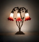 Red/White Six Light Table Lamp (255809) Red/White Six Light Table Lamp (255809)