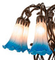 Pink/Blue Six Light Table Lamp (255811)