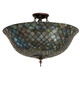 Tiffany Fishscale Three Light Flush Mount (256191)