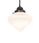 Meyda Tiffany - 257313 - One Light Mini Pendant - Revival Schoolhouse - Craftsman Brown Meyda Tiffany - 257313 - One Light Mini Pendant - Revival Schoolhouse - Craftsman Brown