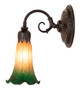 Amber/Green One Light Wall Sconce (261095)