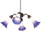 Blue/White Four Light Fan Light (261522)