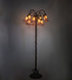 Amber/Purple 12 Light Floor Lamp (262118)
