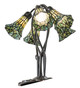 Stained Glass Pond Lily Five Light Table Lamp (262230)