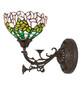 Tiffany Cabbage Rose One Light Wall Sconce (264377)