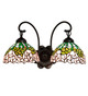 Tiffany Cabbage Rose Two Light Wall Sconce (264423) Tiffany Cabbage Rose Two Light Wall Sconce (264423)