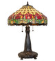 Colonial Tulip Three Light Table Lamp (265016)