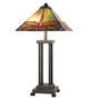 Meyda Tiffany - 265031 - Two Light Table Lamp - Prairie Dragonfly