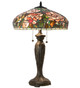Meyda Tiffany - 265061 - Two Light Table Lamp - Tiffany Peony - Mahogany Bronze