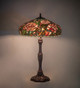 Tiffany Peony Three Light Table Lamp (265071)