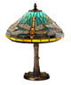 Meyda Tiffany - 26683 - One Light Accent Lamp - Tiffany Dragonfly - Craftsman Brown
