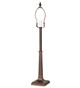 Meyda Tiffany - 267531 - One Light Table Base - Deco - Mahogany Bronze