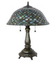 Tiffany Fishscale Two Light Table Lamp (268098)