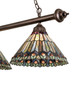 Tiffany Jeweled Peacock Three Light Island Pendant (268382)