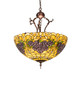 Meyda Tiffany - 268655 - Three Light Pendant - Rose Bouquet - Mahogany Bronze