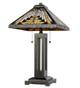 Nuevo Mission Two Light Table Lamp (268727)