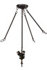 Tiffany Hanginghead Dragonfly Three Light Semi-Flushmount (269544)