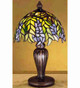 Meyda Tiffany - 27022 - One Light Table Base - Tulip Vase - Mahogany Bronze