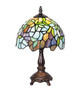 Meyda Tiffany - 270577 - One Light Mini Lamp - Tiffany Wisteria - Mahogany Bronze