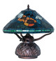 Tiffany Poppy Three Light Table Lamp (270673)