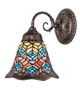Tiffany Peacock Feather One Light Wall Sconce (270799)