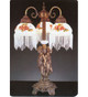Meyda Tiffany - 27085 - Three Light Accent Lamp - Roussillon - Mahogany Bronze