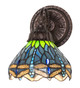 Meyda Tiffany - 270889 - One Light Wall Sconce - Tiffany Hanginghead Dragonfly - Mahogany Bronze