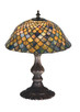 Meyda Tiffany - 27170 - One Light Table Lamp - Fishscale - Green/Blue Meyda Tiffany - 27170 - One Light Table Lamp - Fishscale - Green/Blue