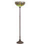 Meyda Tiffany - 272748 - One Light Torchiere - Tiffany Hanginghead Dragonfly - Mahogany Bronze